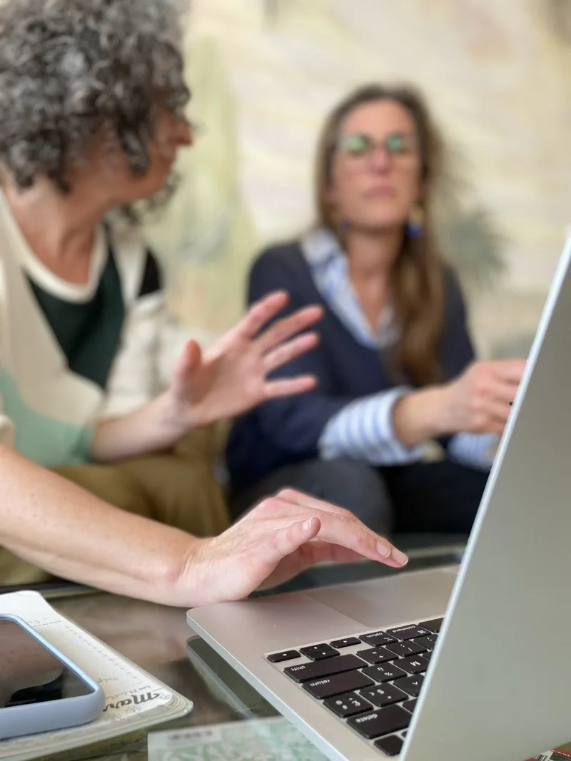 Christine Irabola qui acccompagne ses clients à optimiser leur site à Pau et en visio