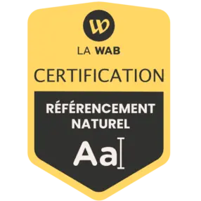 Logo wab certification seo Christine Irabola